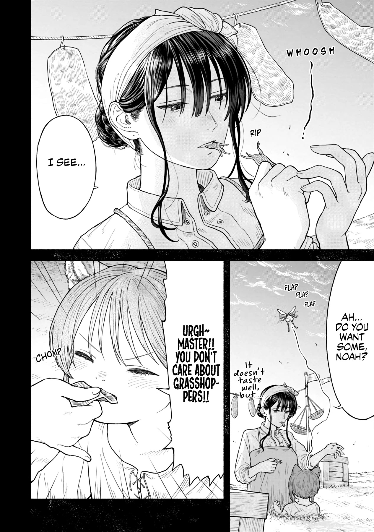 Female Knight and the Kemonomimi Child Chapter 4 page 6 - Chapter 4: Grasshopper Book