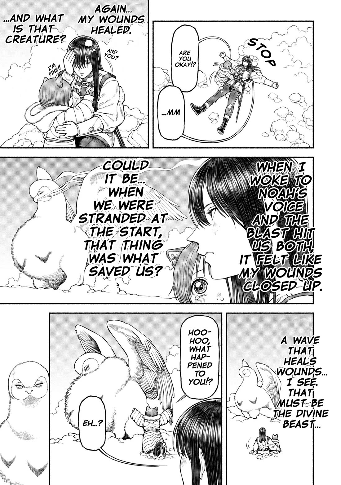 Female Knight and the Kemonomimi Child Chapter 49 page 13 - Chapter 49: The Divine Beast's Mission