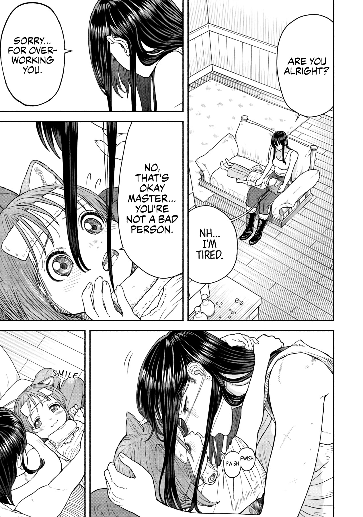 Female Knight and the Kemonomimi Child Chapter 6 page 4 - Chapter 6: Lap Pillow
