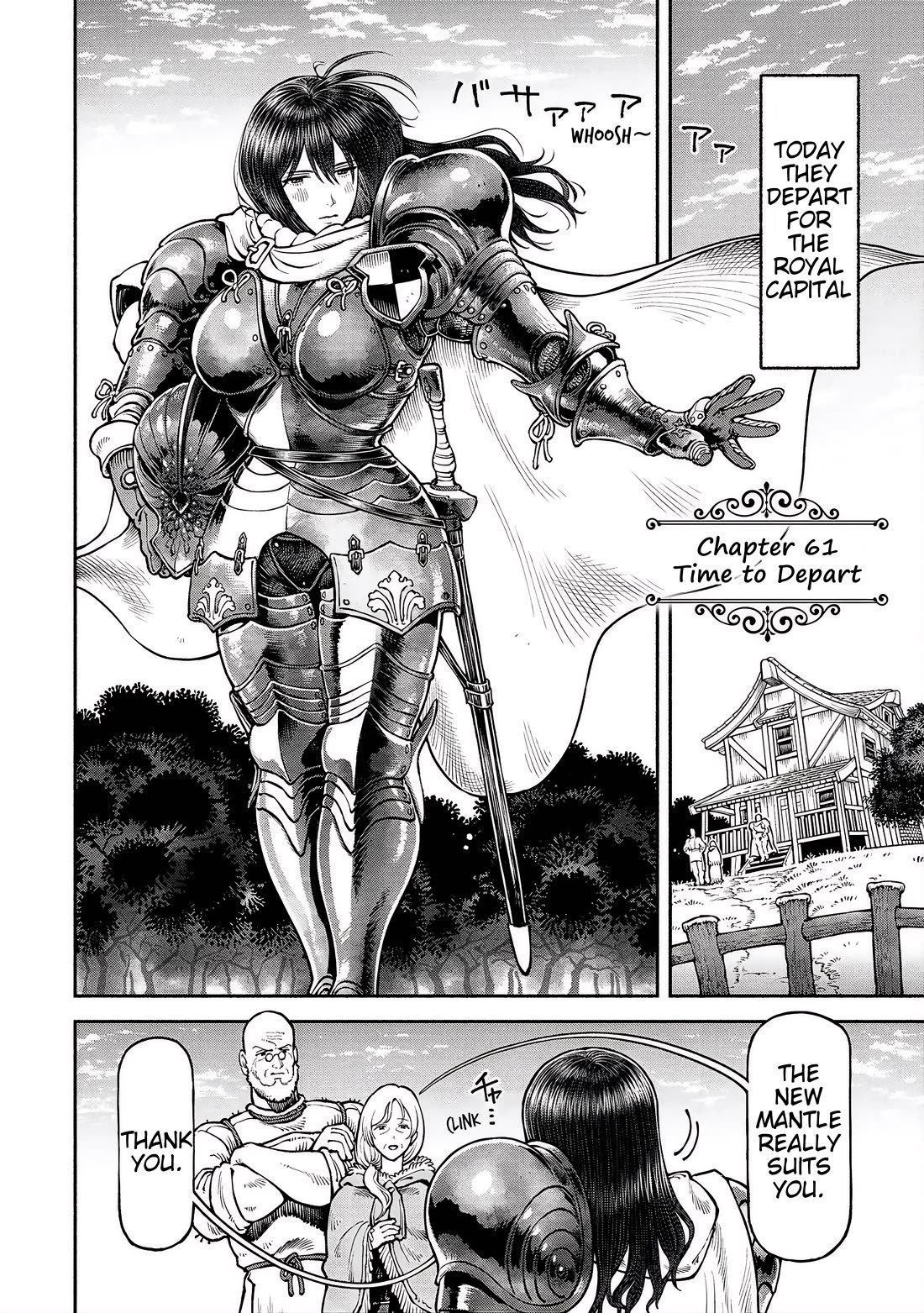 Female Knight and the Kemonomimi Child Chapter 61 page 1 - Chapter 61: Time to Depart