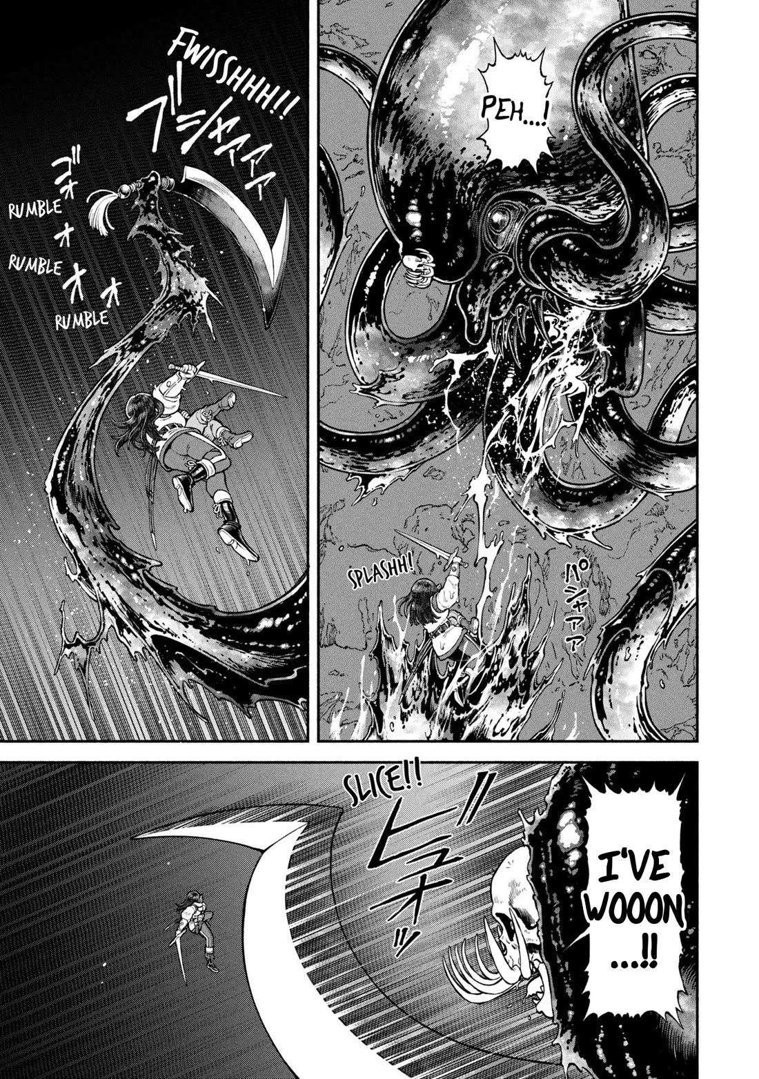 Female Knight and the Kemonomimi Child Chapter 64 page 7 - Chapter 64: Sword Technique "Waterfall Climbing"