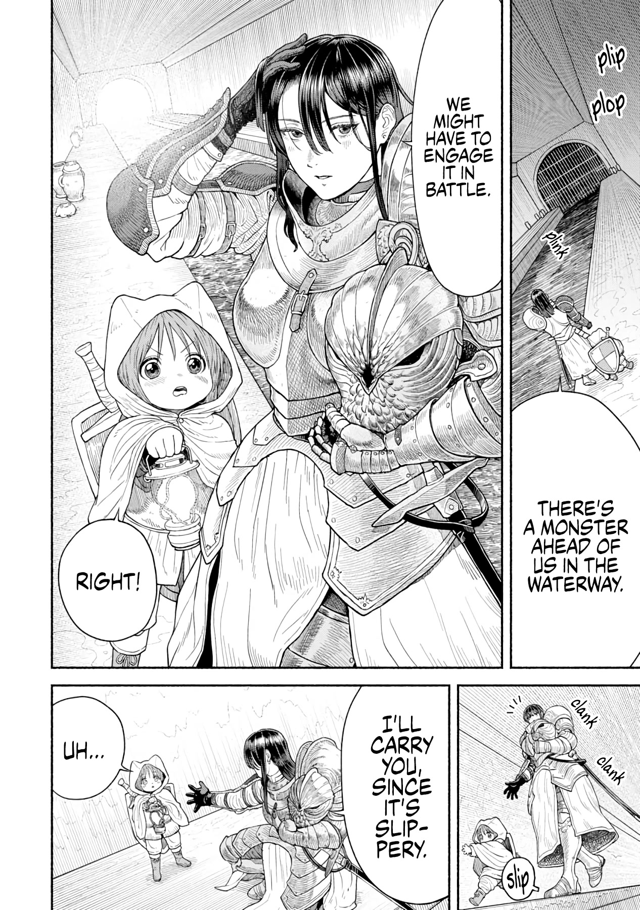Female Knight and the Kemonomimi Child Chapter 8 page 1 - Chapter 8: Don't Slip