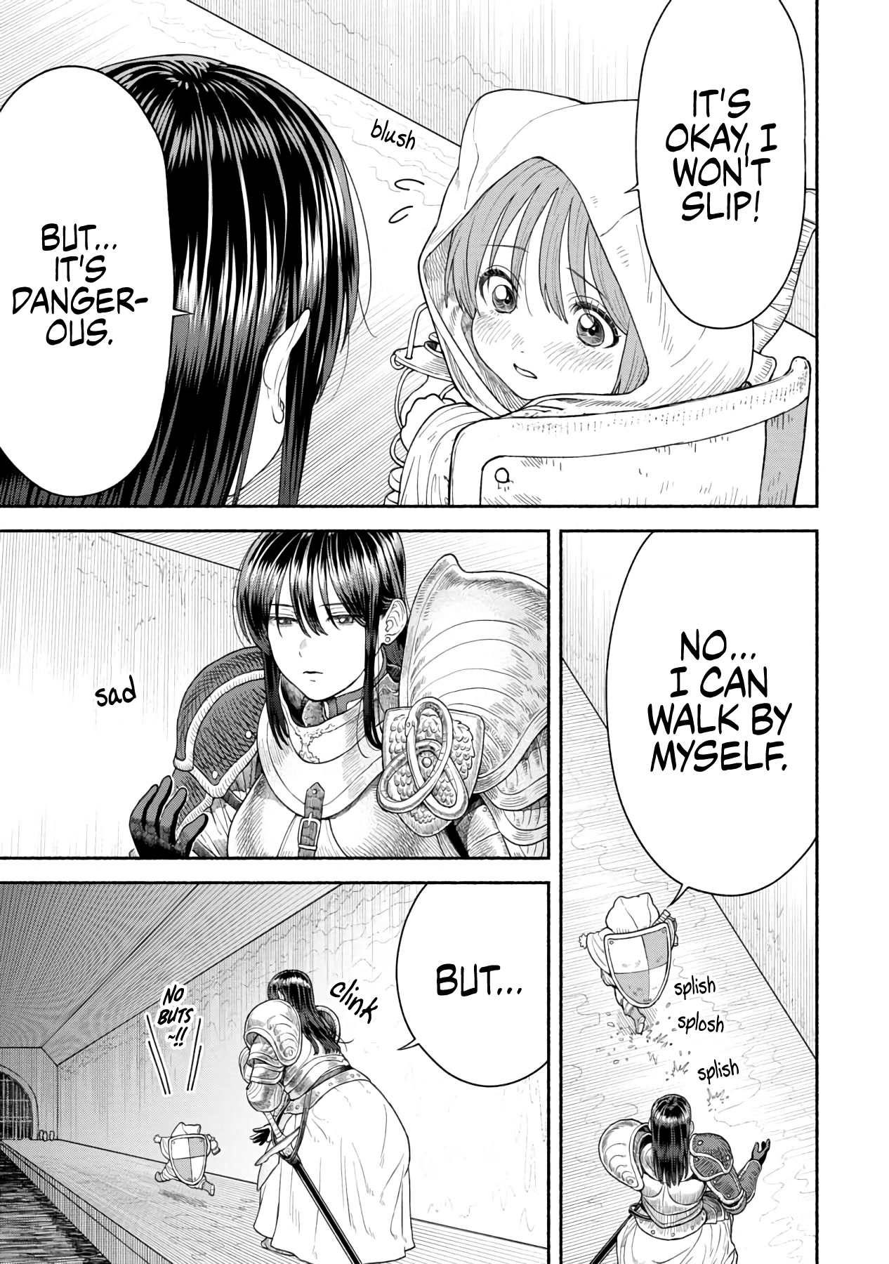 Female Knight and the Kemonomimi Child Chapter 8 page 2 - Chapter 8: Don't Slip