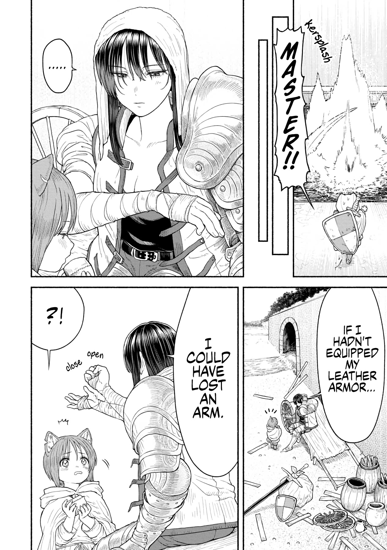 Female Knight and the Kemonomimi Child Chapter 8 page 5 - Chapter 8: Don't Slip