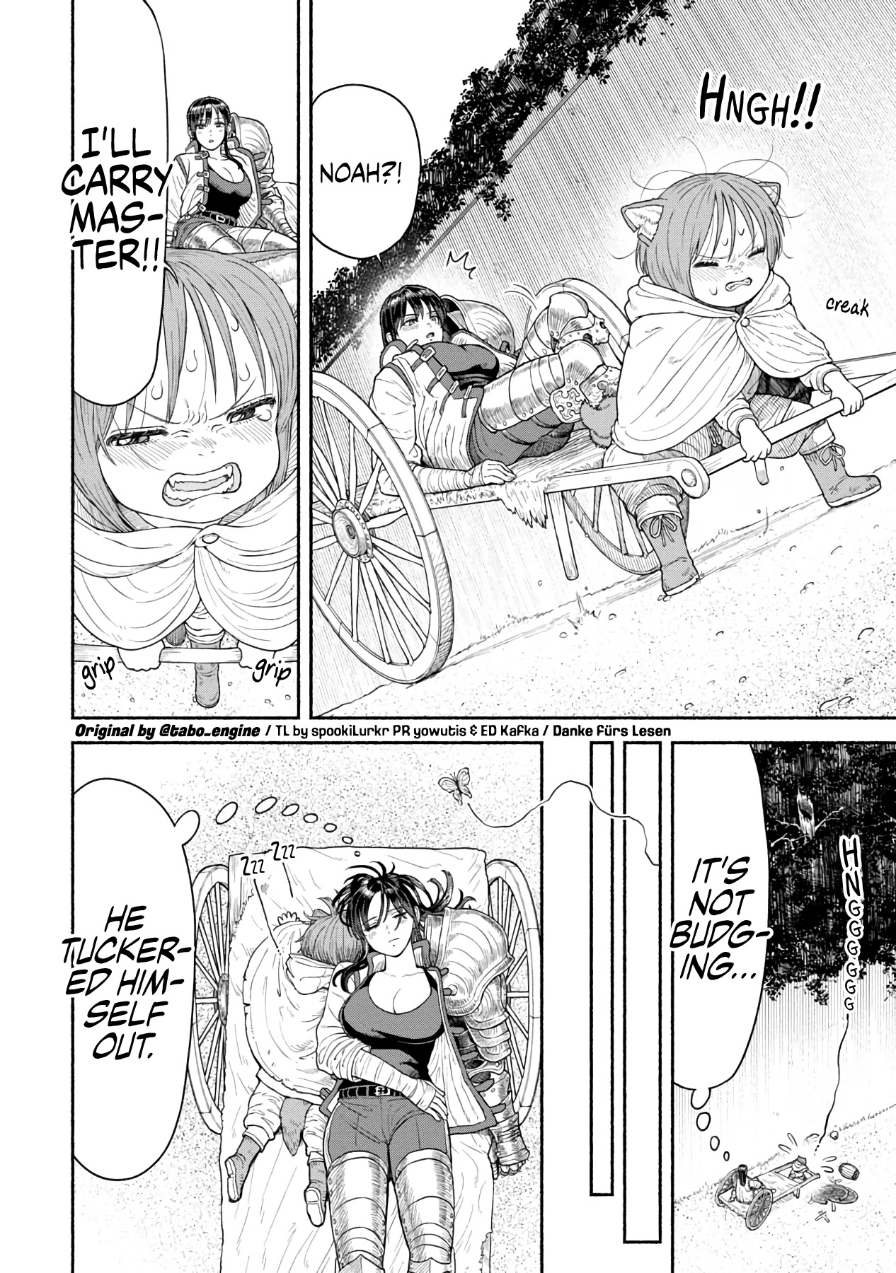Female Knight and the Kemonomimi Child Chapter 8 page 9 - Chapter 8: Don't Slip