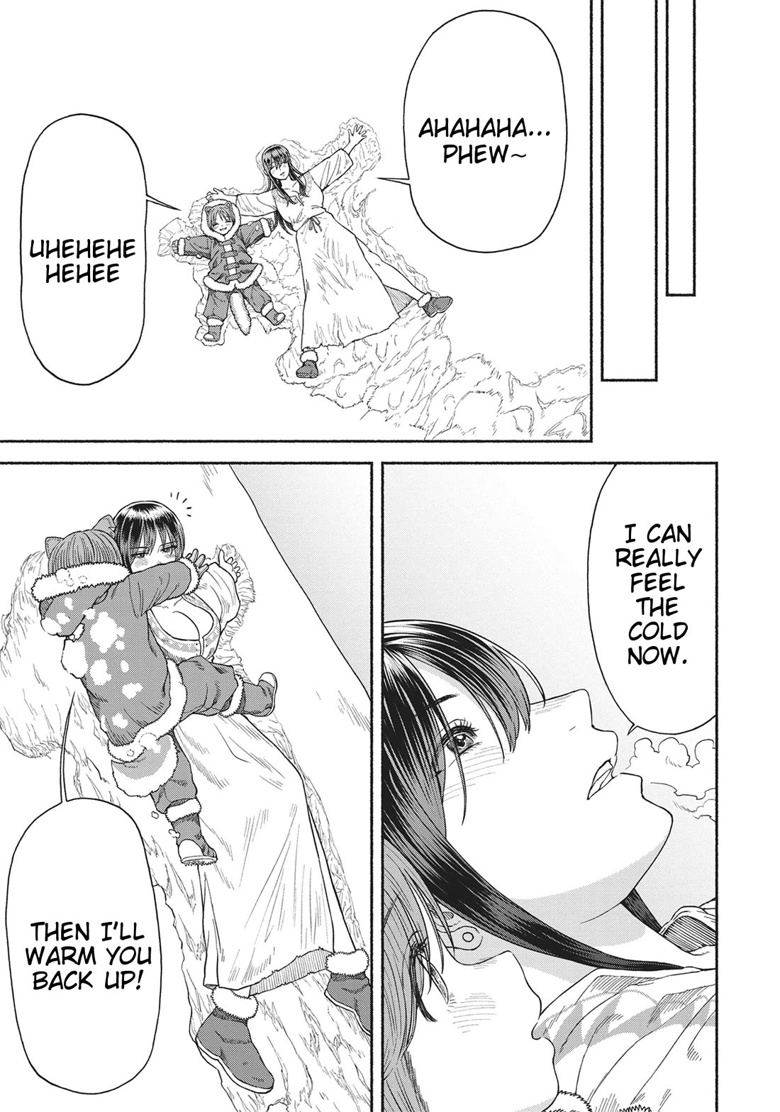 Female Knight and the Kemonomimi Child Chapter 80.1 page 4 - Chapter 80.1: Snowball Fight