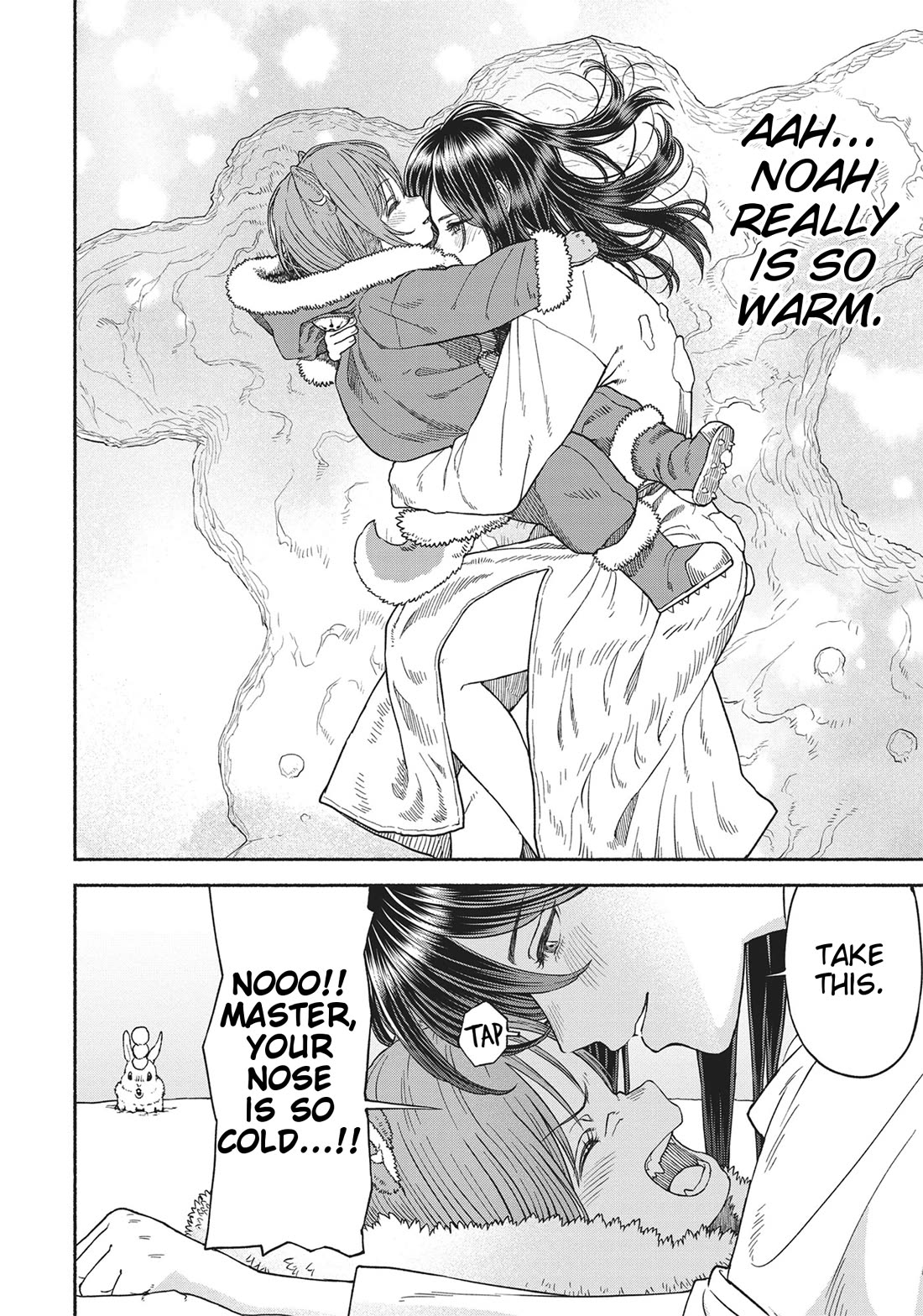 Female Knight and the Kemonomimi Child Chapter 80.1 page 5 - Chapter 80.1: Snowball Fight