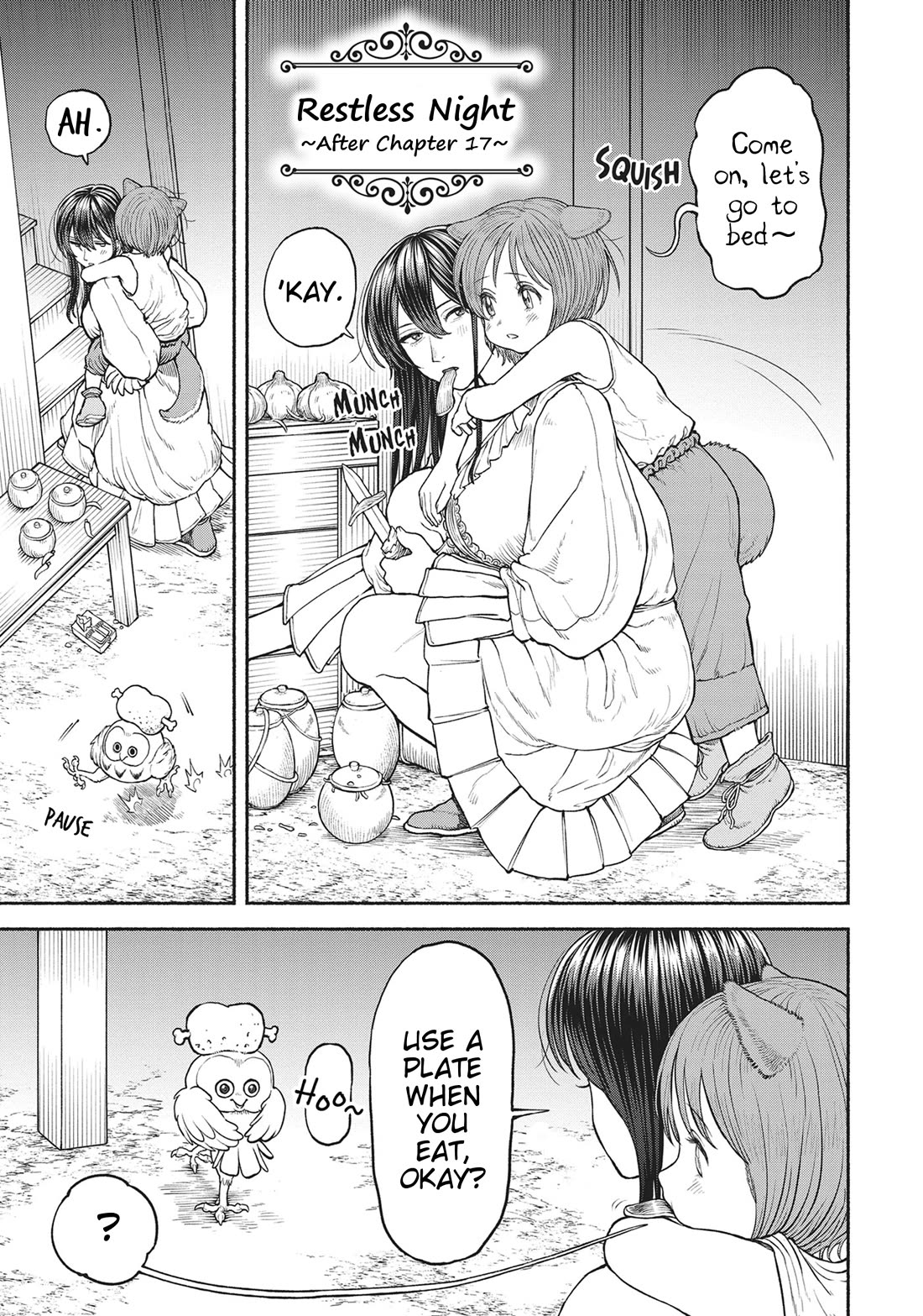 Female Knight and the Kemonomimi Child Chapter 80.3 page 1 - Chapter 80.3: Restless Night