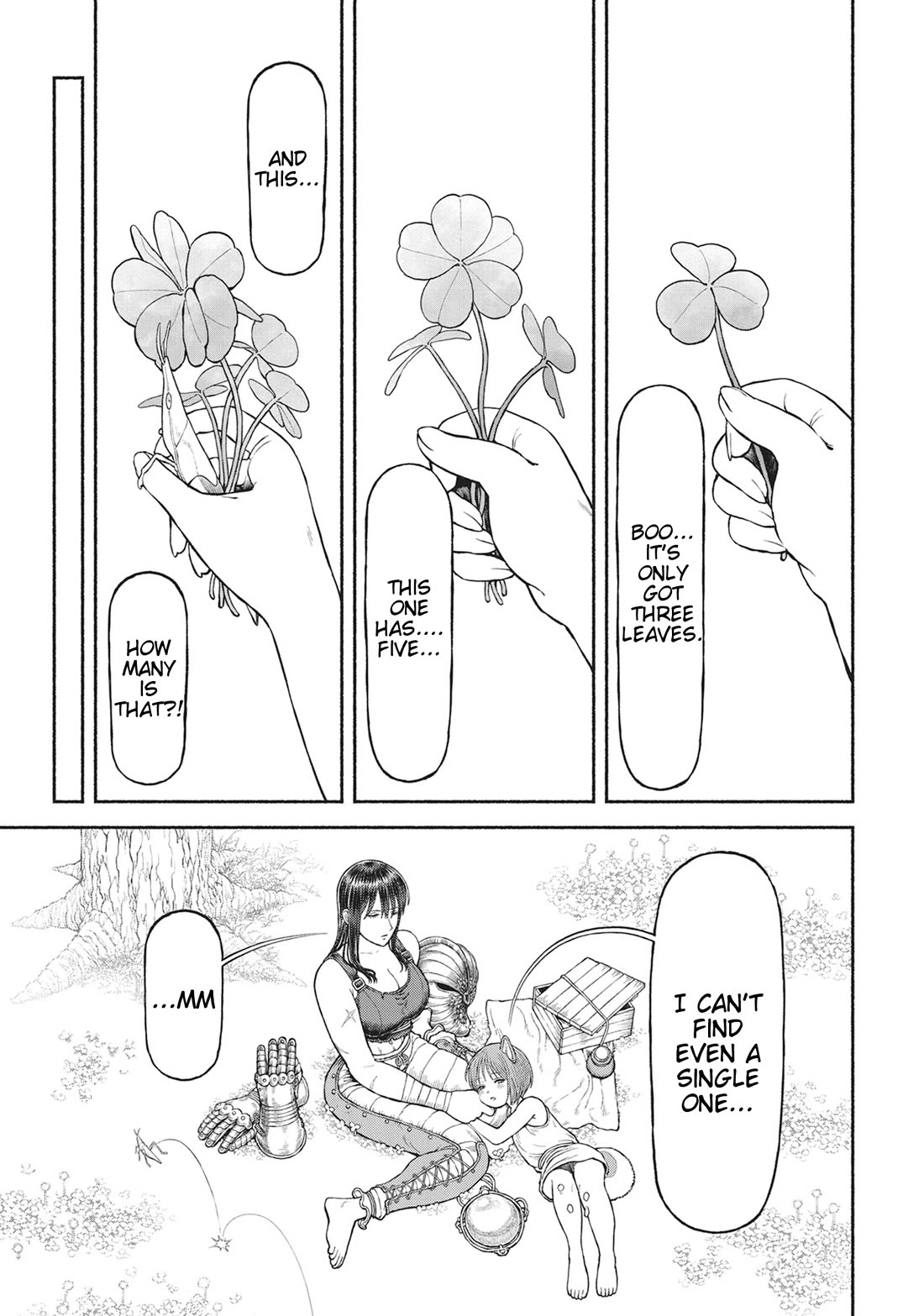 Female Knight and the Kemonomimi Child Chapter 80.4 page 3 - Chapter 80.4: The Hunt for Four-Leaf Clovers