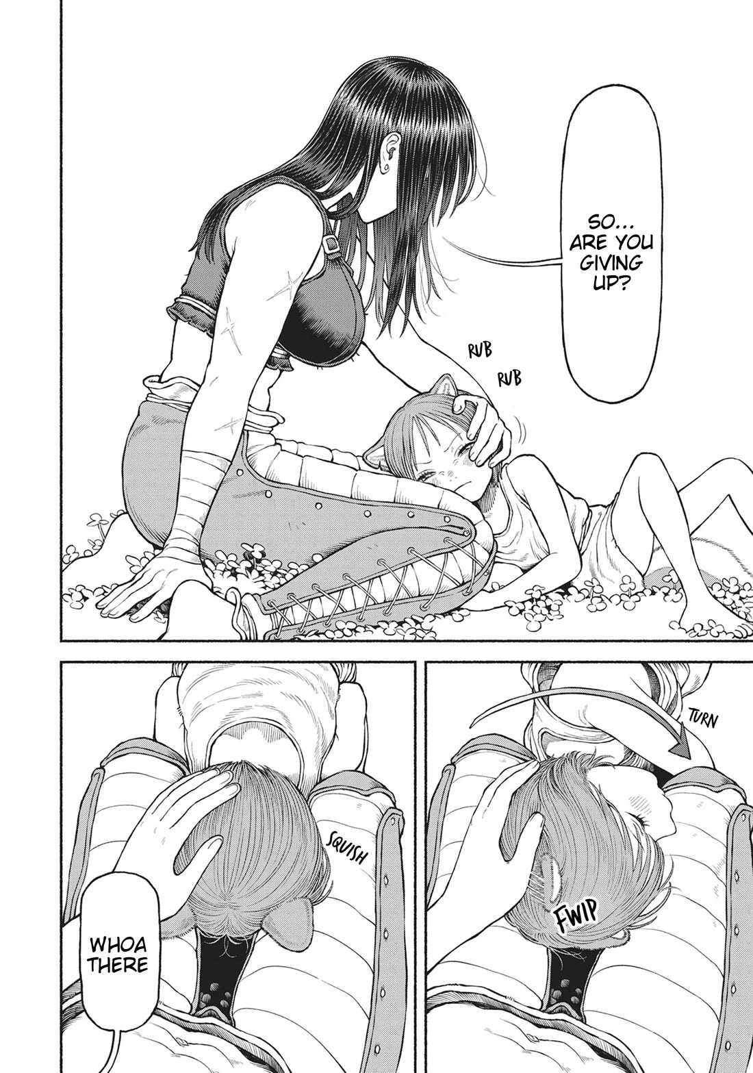 Female Knight and the Kemonomimi Child Chapter 80.4 page 4 - Chapter 80.4: The Hunt for Four-Leaf Clovers
