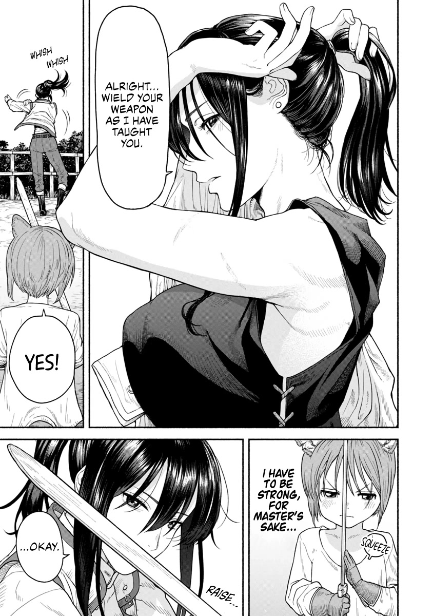 Female Knight and the Kemonomimi Child Chapter 9 page 1 - Chapter 9: Training Results