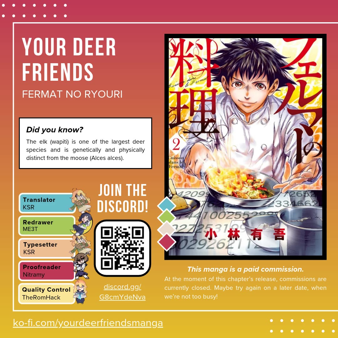 Fermat's Cuisine Chapter 7 page 1 - Chapter 7: At Shiba Park