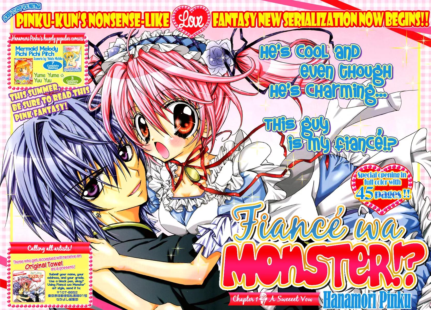 Fiance wa Monster!? Chapter 1 page 3 - Chapter 1: A Sweeeet Vow