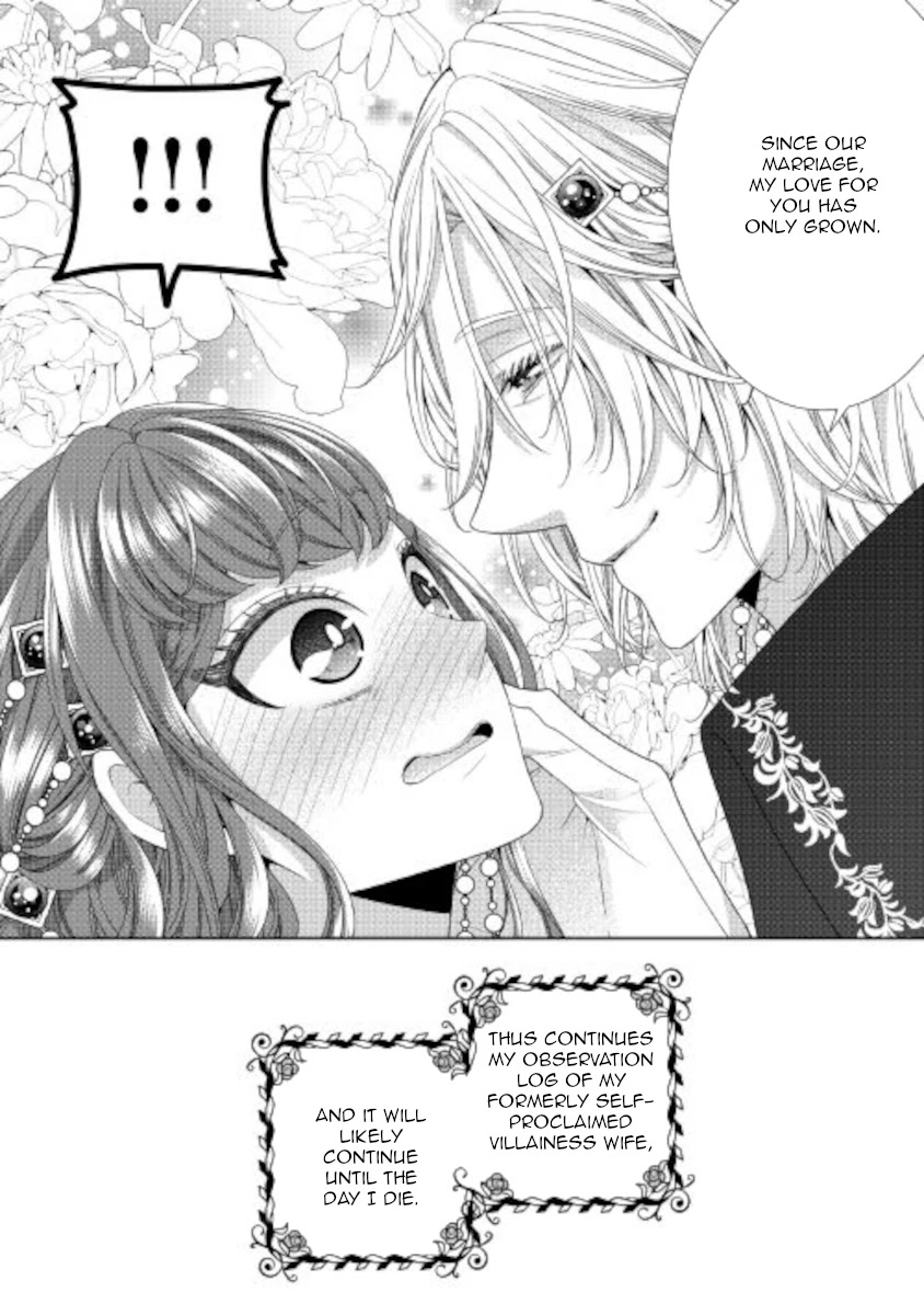 Fiancée’s Observation Log of the Self-proclaimed Villainess Chapter 33 page 34 - Chapter 33 [END]