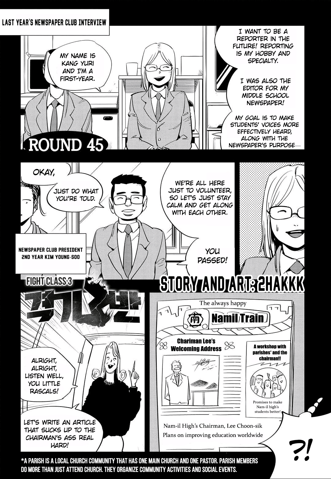 Fight Class 3 Chapter 45 page 2 - Chapter 45: Round 45: Kang Yuri – Part 1