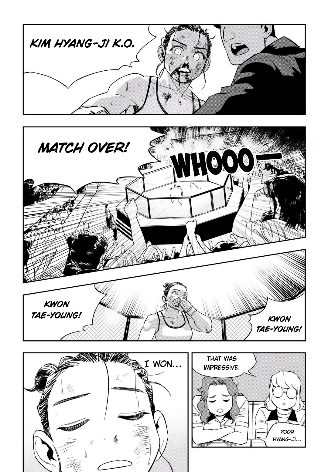 Fight Class 3 Chapter 49 page 27 - Chapter 49: Round 49: Kwon Tae-young VS. Kim Hyang-ji
