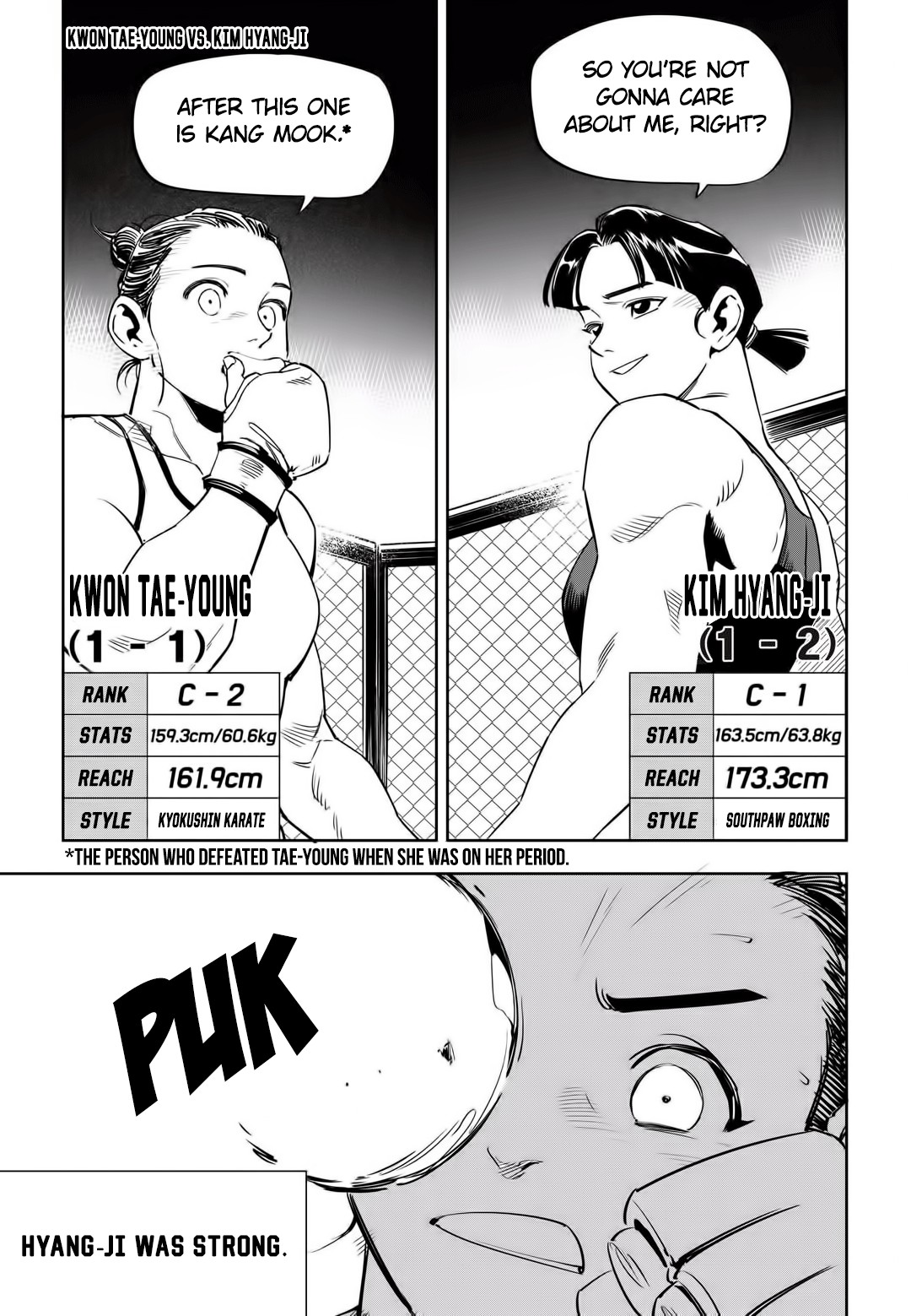 Fight Class 3 Chapter 49 page 5 - Chapter 49: Round 49: Kwon Tae-young VS. Kim Hyang-ji