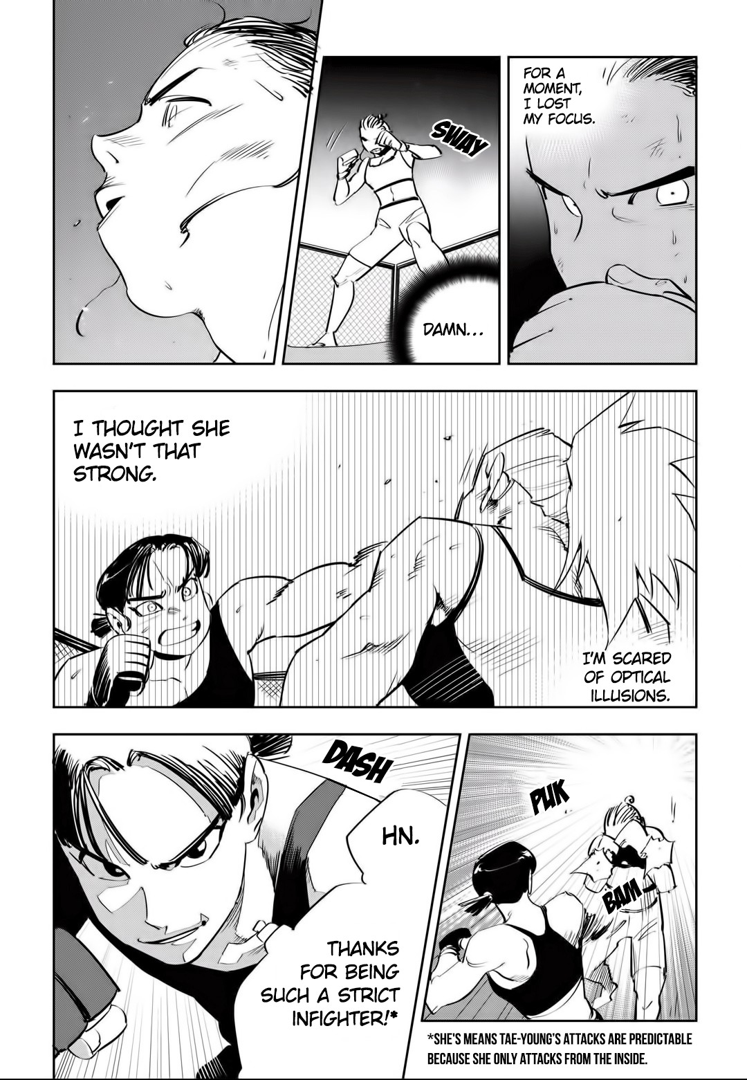 Fight Class 3 Chapter 49 page 8 - Chapter 49: Round 49: Kwon Tae-young VS. Kim Hyang-ji