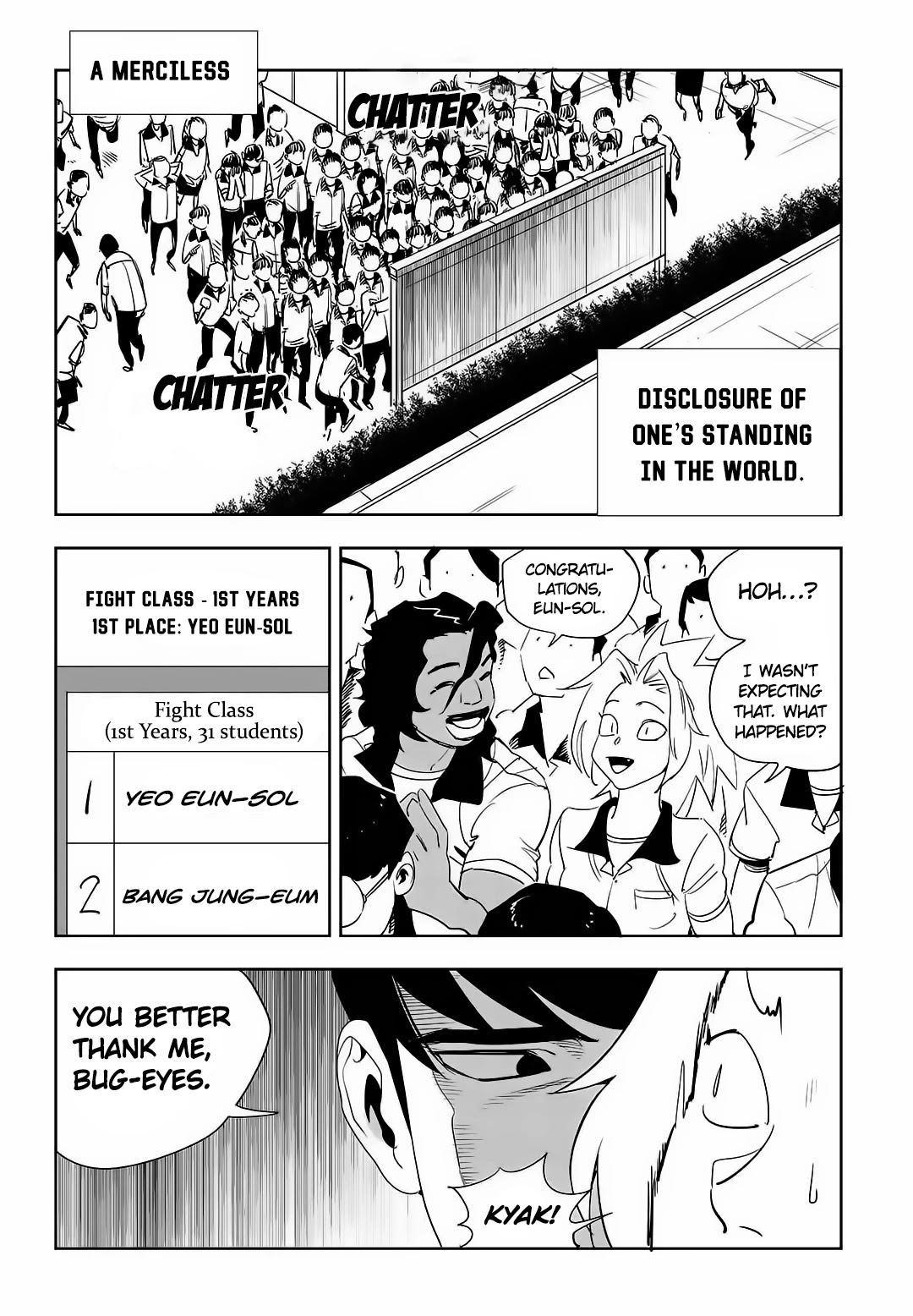 Fight Class 3 Chapter 74 page 3 - Chapter 74: Round 74: An Uproar After Grade Announcements