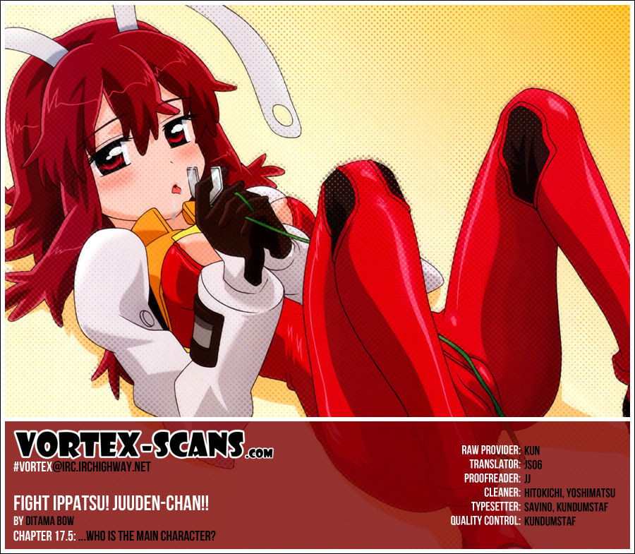 Fight Ippatsu! Juuden-chan!! Chapter 17.5 page 1 - Chapter 17.5: ...Who is the Main Character?