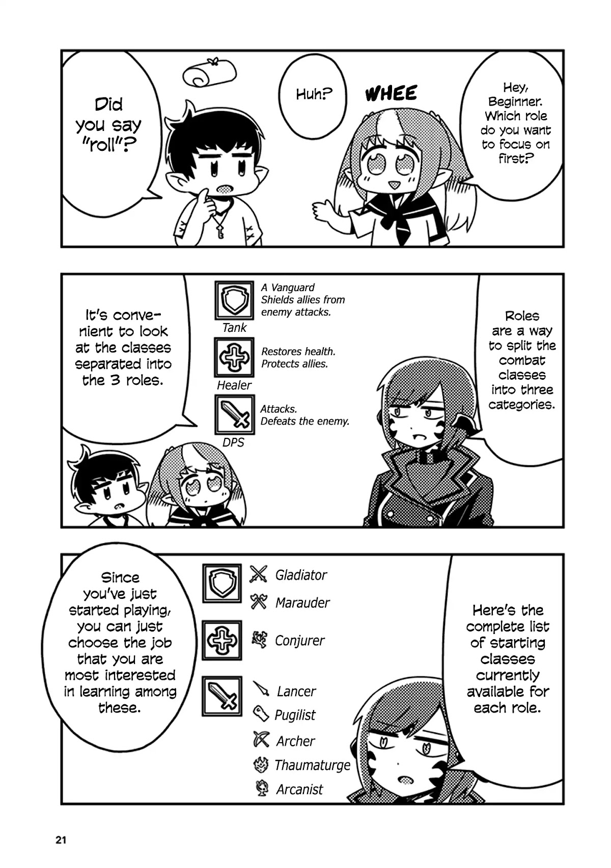 Final Fantasy XIV: Lalafell-sensei Will Teach You! Chapter 2 page 5 - Chapter 2: Let's Pick A Role