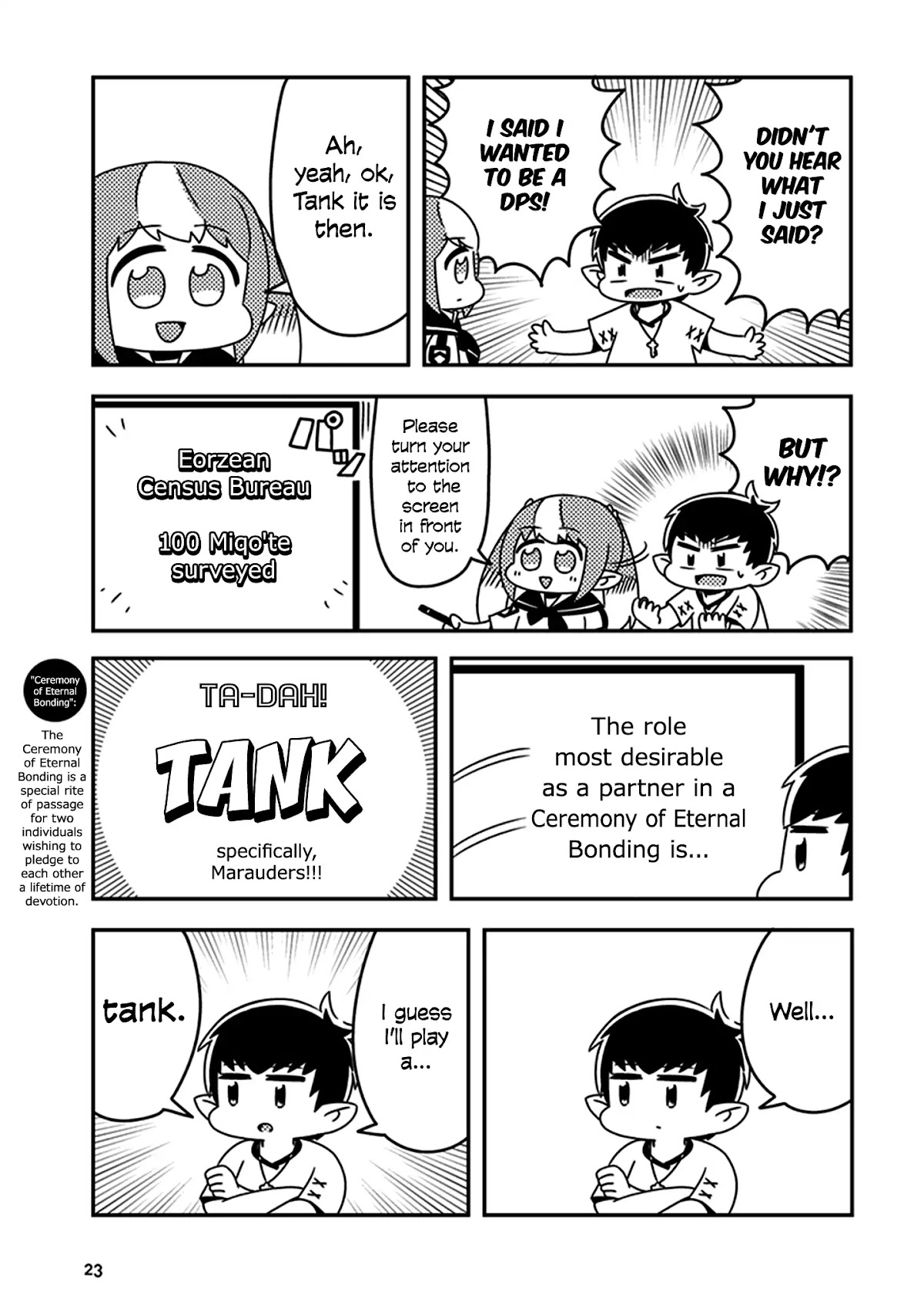 Final Fantasy XIV: Lalafell-sensei Will Teach You! Chapter 2 page 7 - Chapter 2: Let's Pick A Role