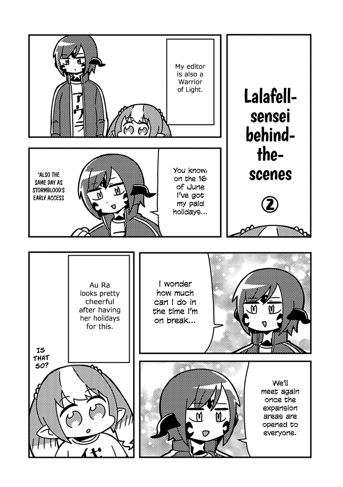 Final Fantasy XIV: Lalafell-sensei Will Teach You! Chapter 6.2 page 4 - Chapter 6.2: Omake (Part 2)