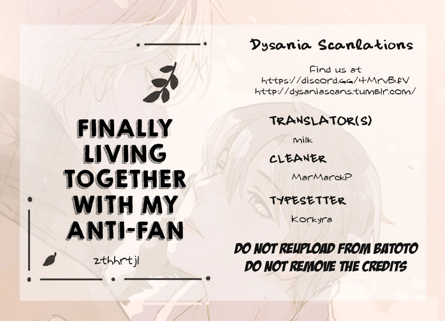 Finally Living Together with my Anti-Fan Chapter 2 page 13 - Chapter 2 : First Night Living Together