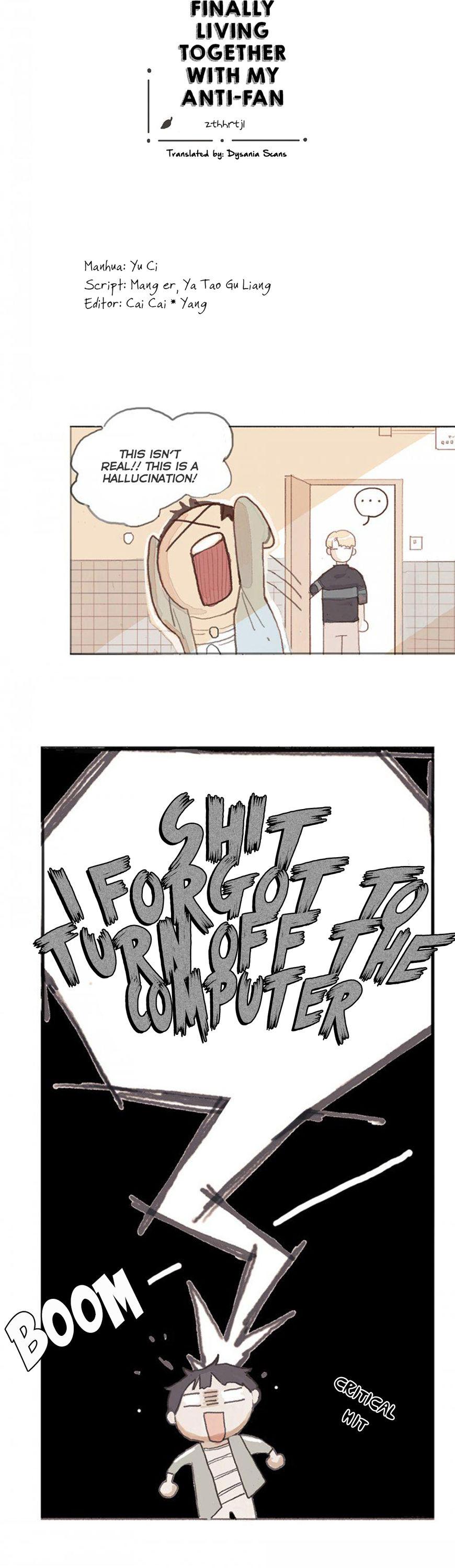 Finally Living Together with my Anti-Fan Chapter 2 page 2 - Chapter 2 : First Night Living Together