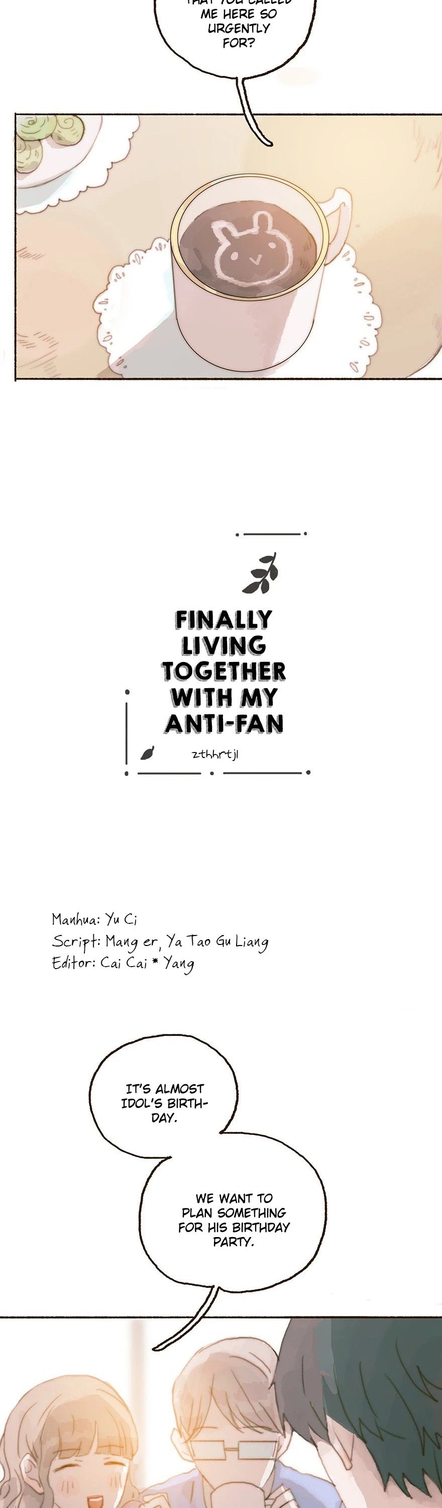 Finally Living Together with my Anti-Fan Chapter 32 page 2 - Chapter 32: A Birthday Party Filled with Regret