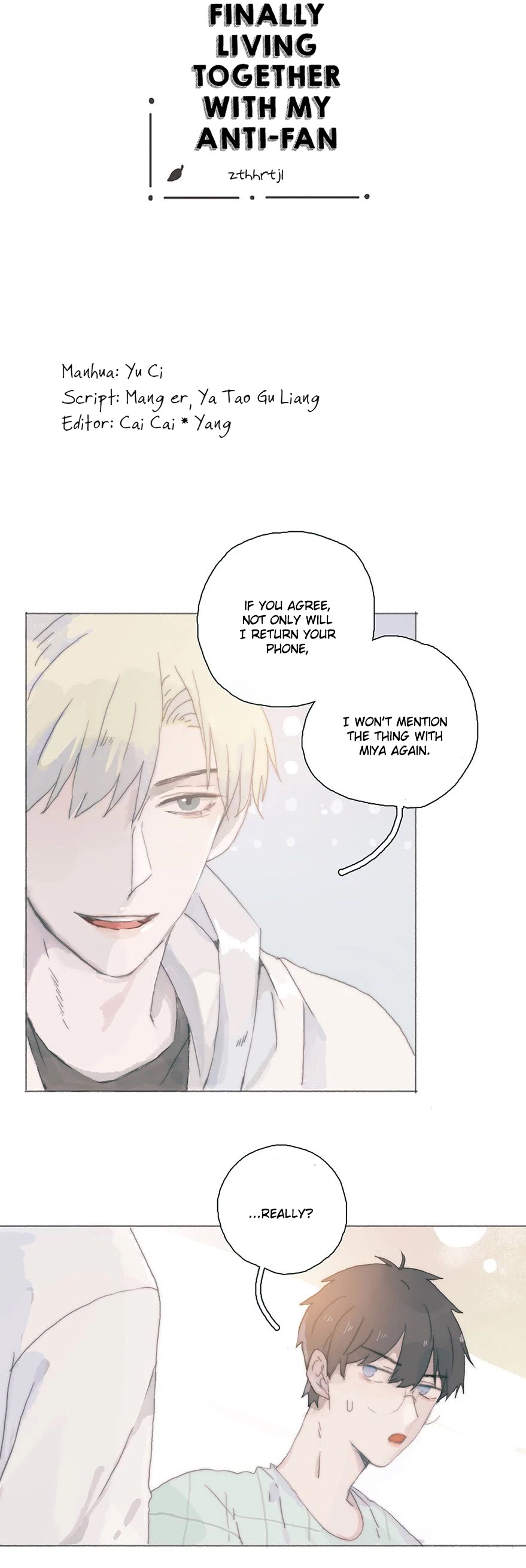 Finally Living Together with my Anti-Fan Chapter 35 page 2 - Chapter 35: Battle: Pervert vs Cutie