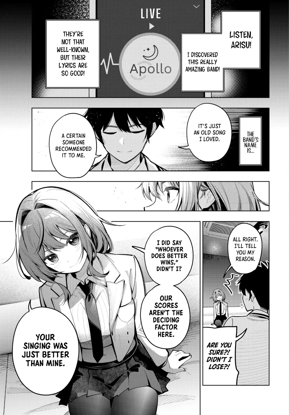 Finding the Girl Behind the Voice Chapter 18 page 5 - Chapter 18: 20 Points is Still Within the Margin of Error