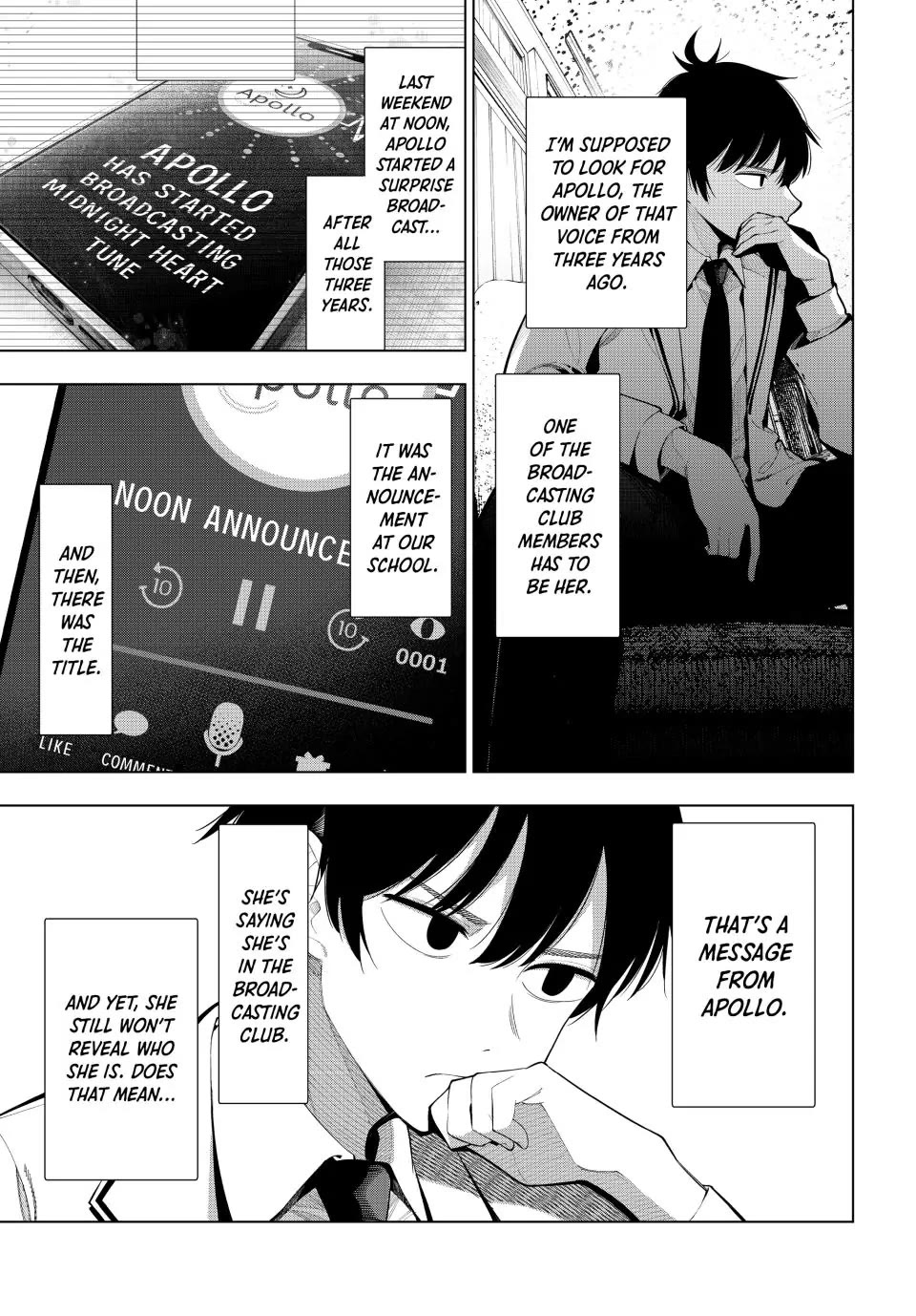 Finding the Girl Behind the Voice Chapter 2 page 7 - Chapter 2: A Message From Arisu Yamabuki