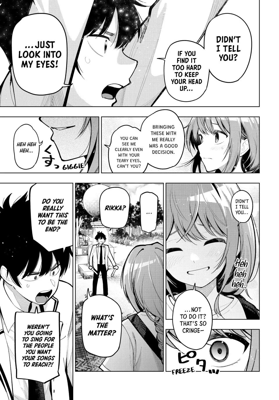 Finding the Girl Behind the Voice Chapter 31 page 13 - Chapter 31: In Rikka's Front Row