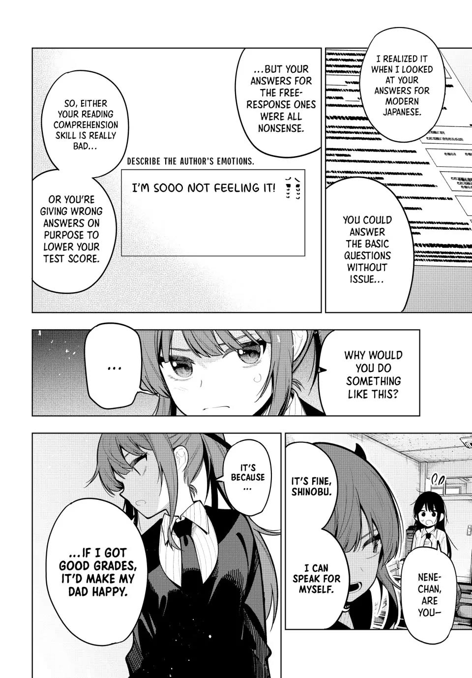 Finding the Girl Behind the Voice Chapter 33 page 12 - Chapter 33: Her Free-Response Answers Are All Nonsense