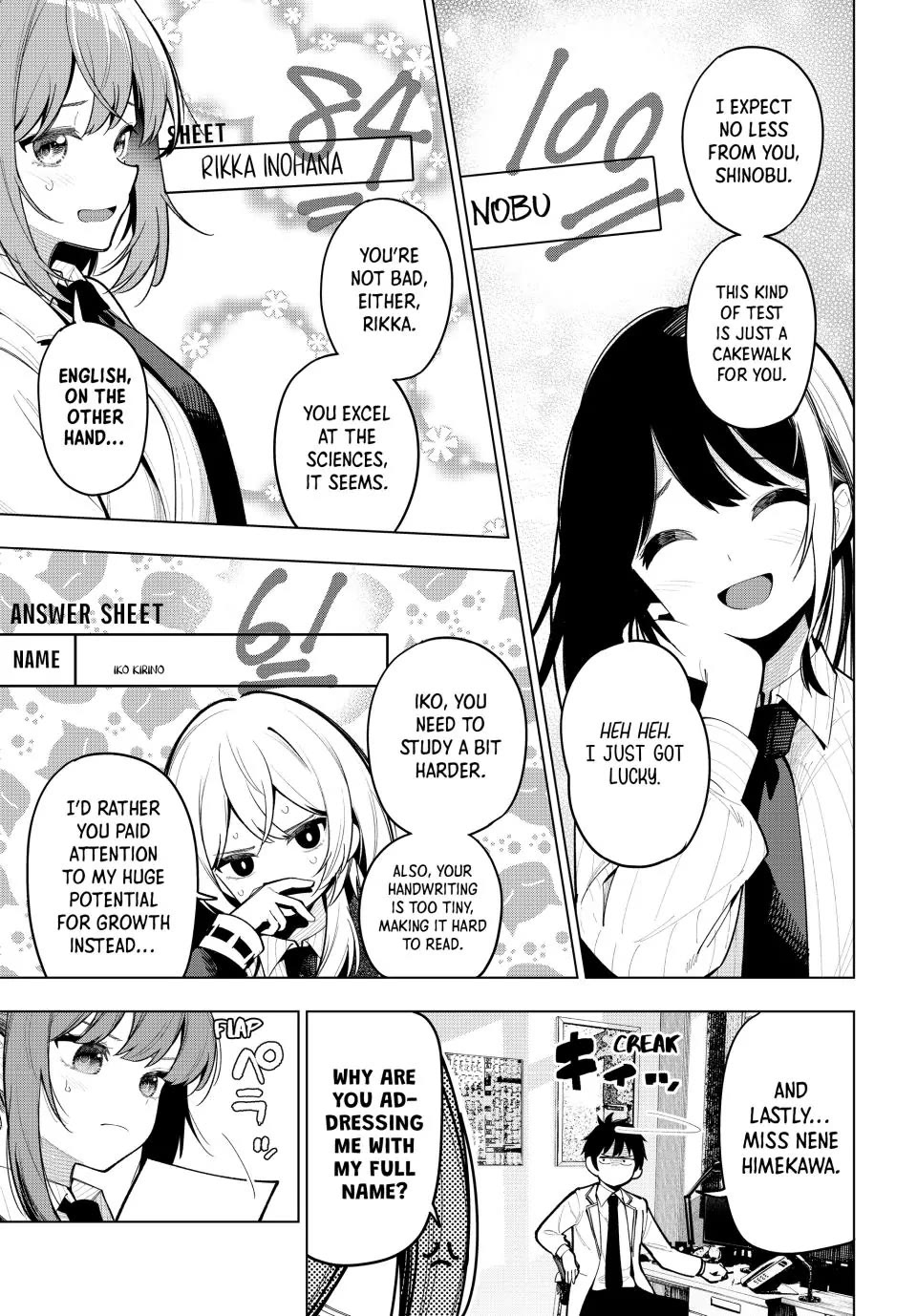Finding the Girl Behind the Voice Chapter 33 page 9 - Chapter 33: Her Free-Response Answers Are All Nonsense