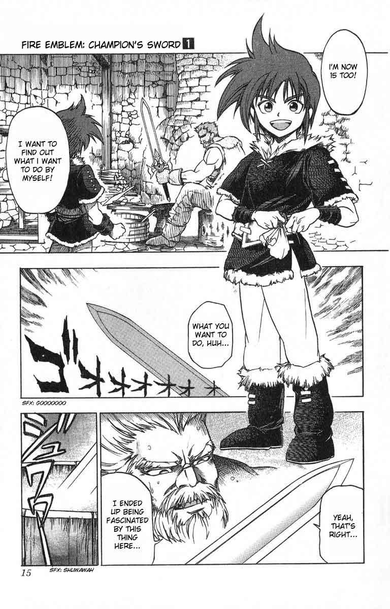 Fire Emblem - Hasha no Tsurugi Chapter 1 page 14 - Chapter 1: Brave Youth