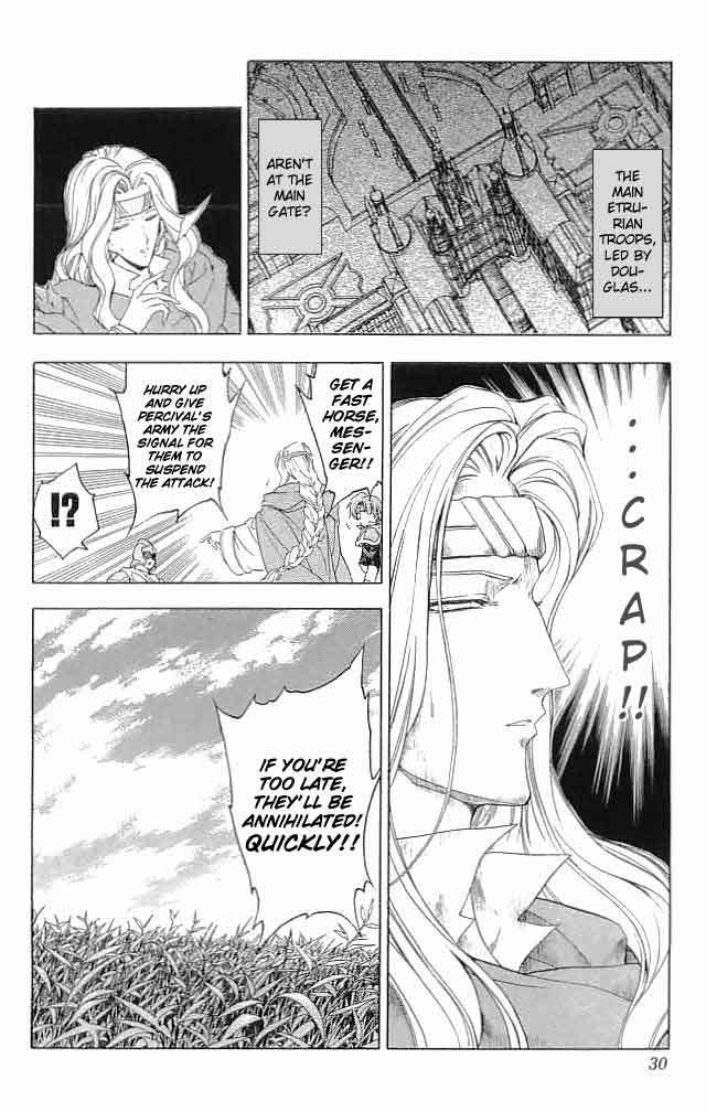 Fire Emblem - Hasha no Tsurugi Chapter 29 page 28 - Chapter 29: Battle In The Holy Royal Palace
