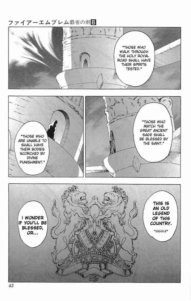 Fire Emblem - Hasha no Tsurugi Chapter 29 page 40 - Chapter 29: Battle In The Holy Royal Palace