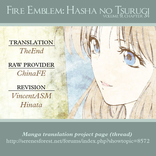 Fire Emblem - Hasha no Tsurugi Chapter 34 page 38 - Chapter 34: Spear Of Vengeance