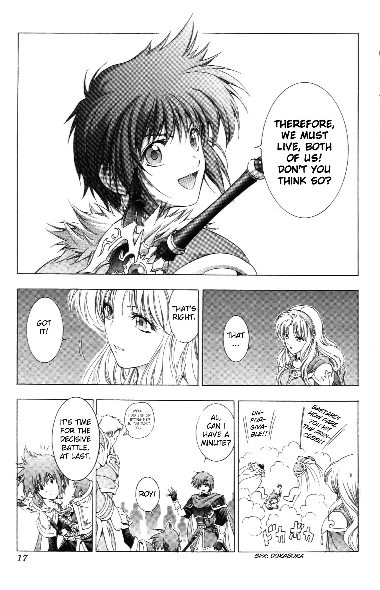 Fire Emblem - Hasha no Tsurugi Chapter 37 page 18 - Chapter 37: Royal Palace's Assault Team