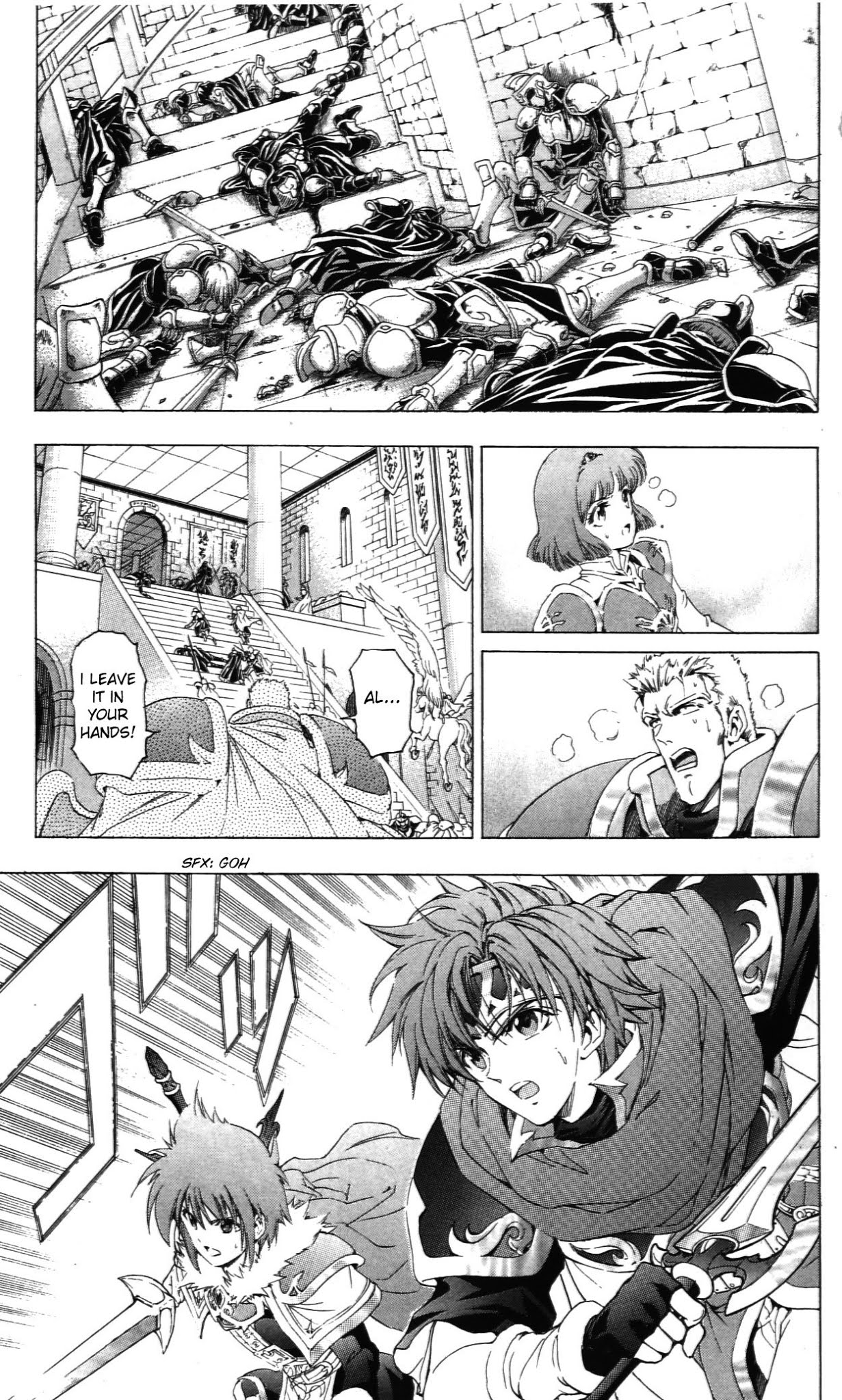 Fire Emblem - Hasha no Tsurugi Chapter 37 page 33 - Chapter 37: Royal Palace's Assault Team