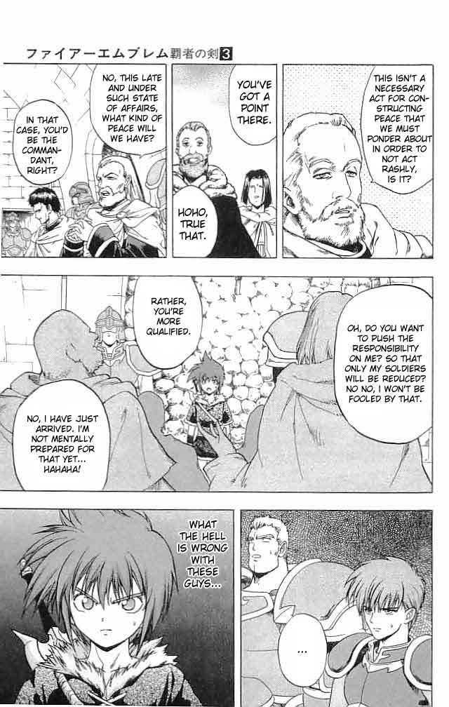 Fire Emblem - Hasha no Tsurugi Chapter 9 page 27 - Chapter 9: The Mercenary Kruzard
