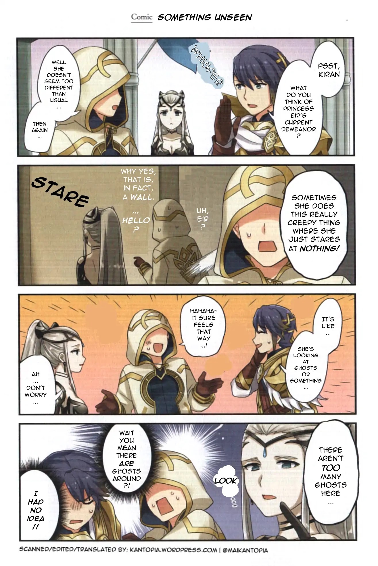 Fire Emblem Heroes Daily Lives of the Heroes Chapter 0.18 page 1 - Chapter 0.18: Character comic: Eir - Something Unseen