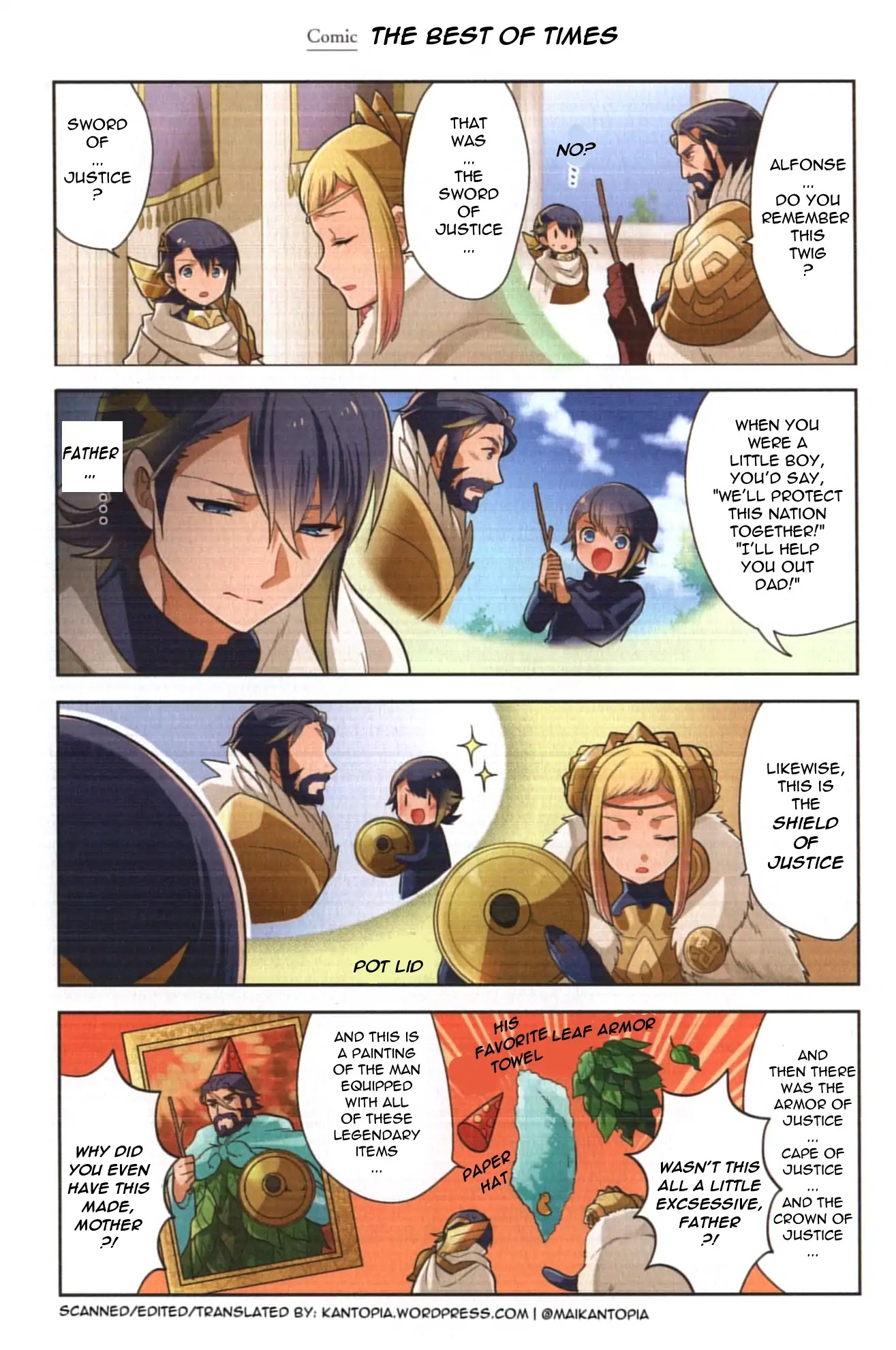 Fire Emblem Heroes Daily Lives of the Heroes Chapter 0.21 page 1 - Chapter 0.21: Character comic: Gustav - The best of times