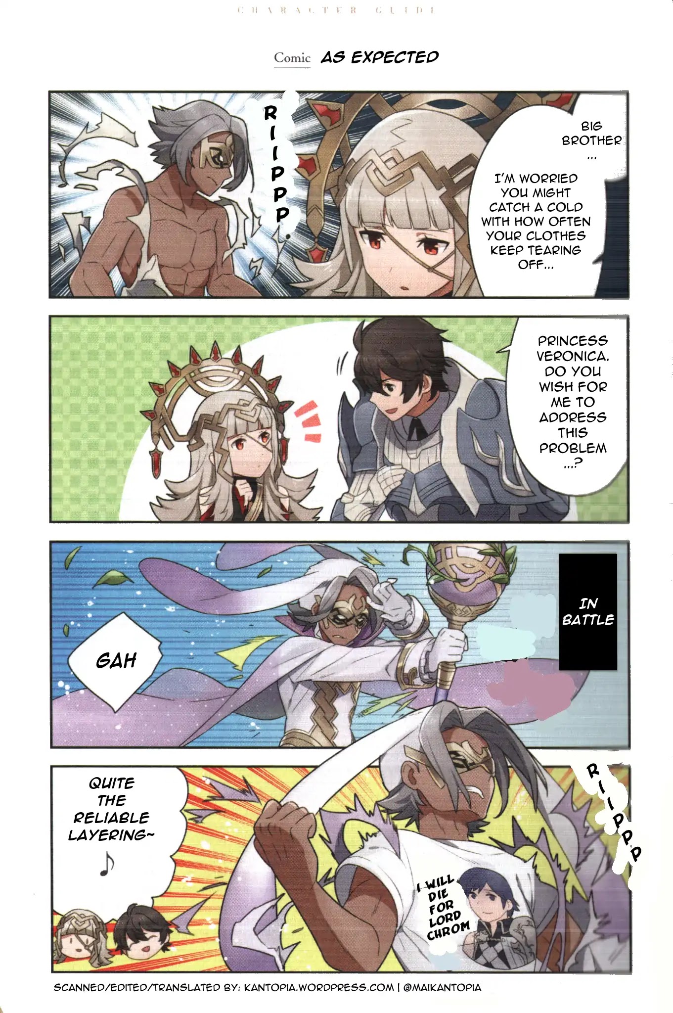 Fire Emblem Heroes Daily Lives of the Heroes Chapter 0.6 page 1 - Chapter 0.06: Character comic: Bruno - As Expected