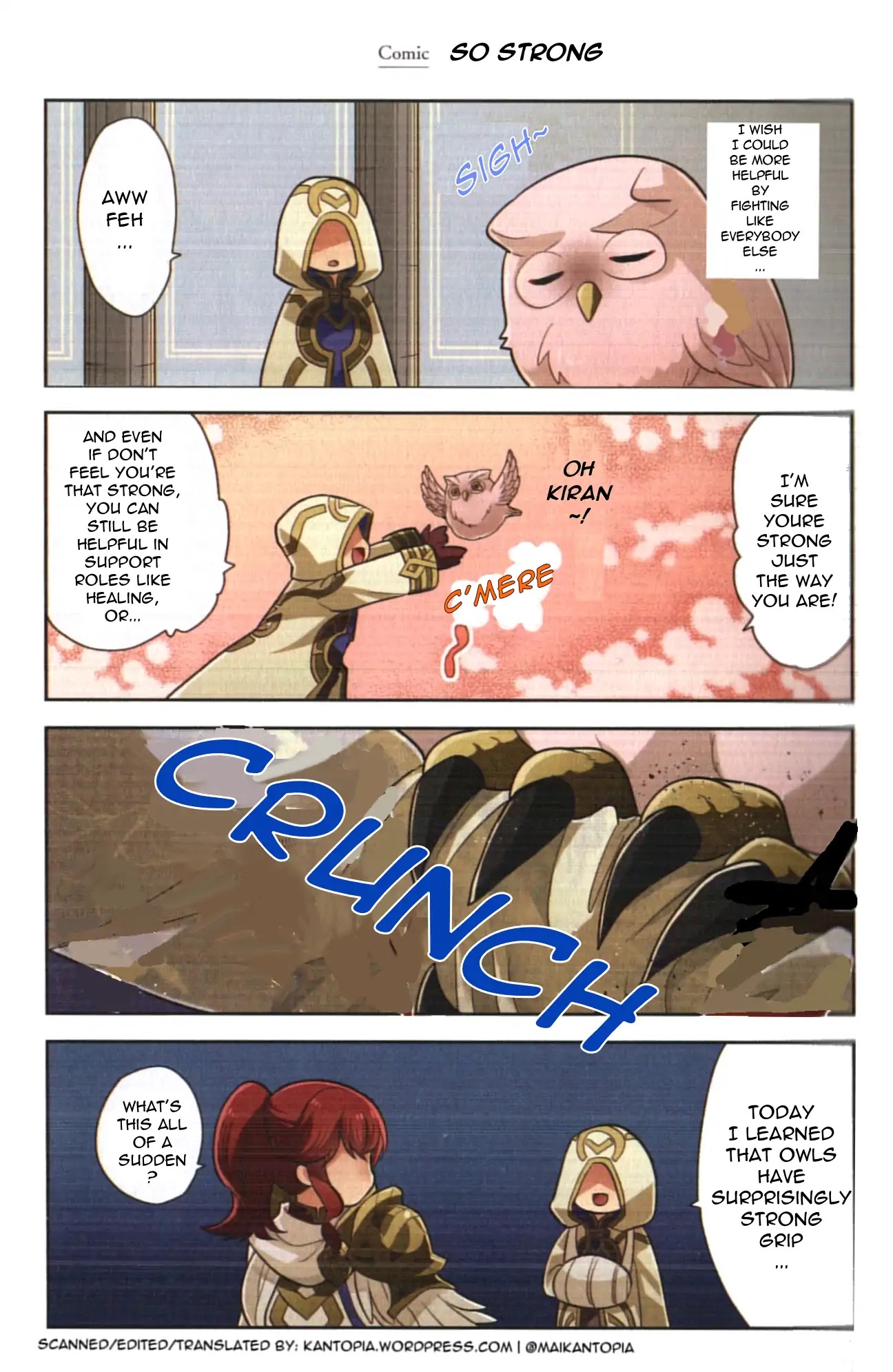 Fire Emblem Heroes Daily Lives of the Heroes Chapter 0.7 page 1 - Chapter 0.07: Character comic: Feh - So Strong
