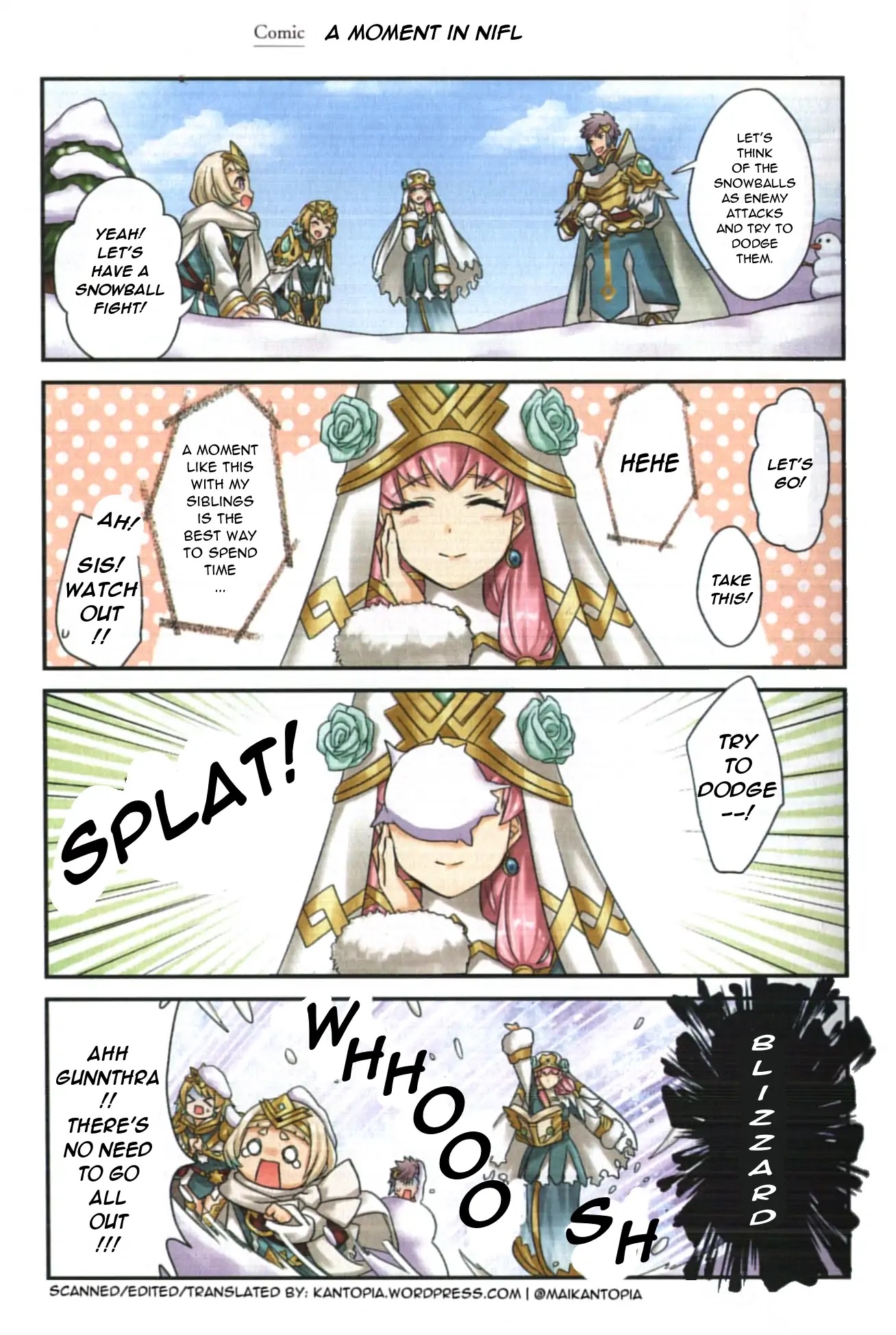 Fire Emblem Heroes Daily Lives of the Heroes Chapter 0.9 page 1 - Chapter 0.09: Character comic: Gunnthra - A moment in Nifl