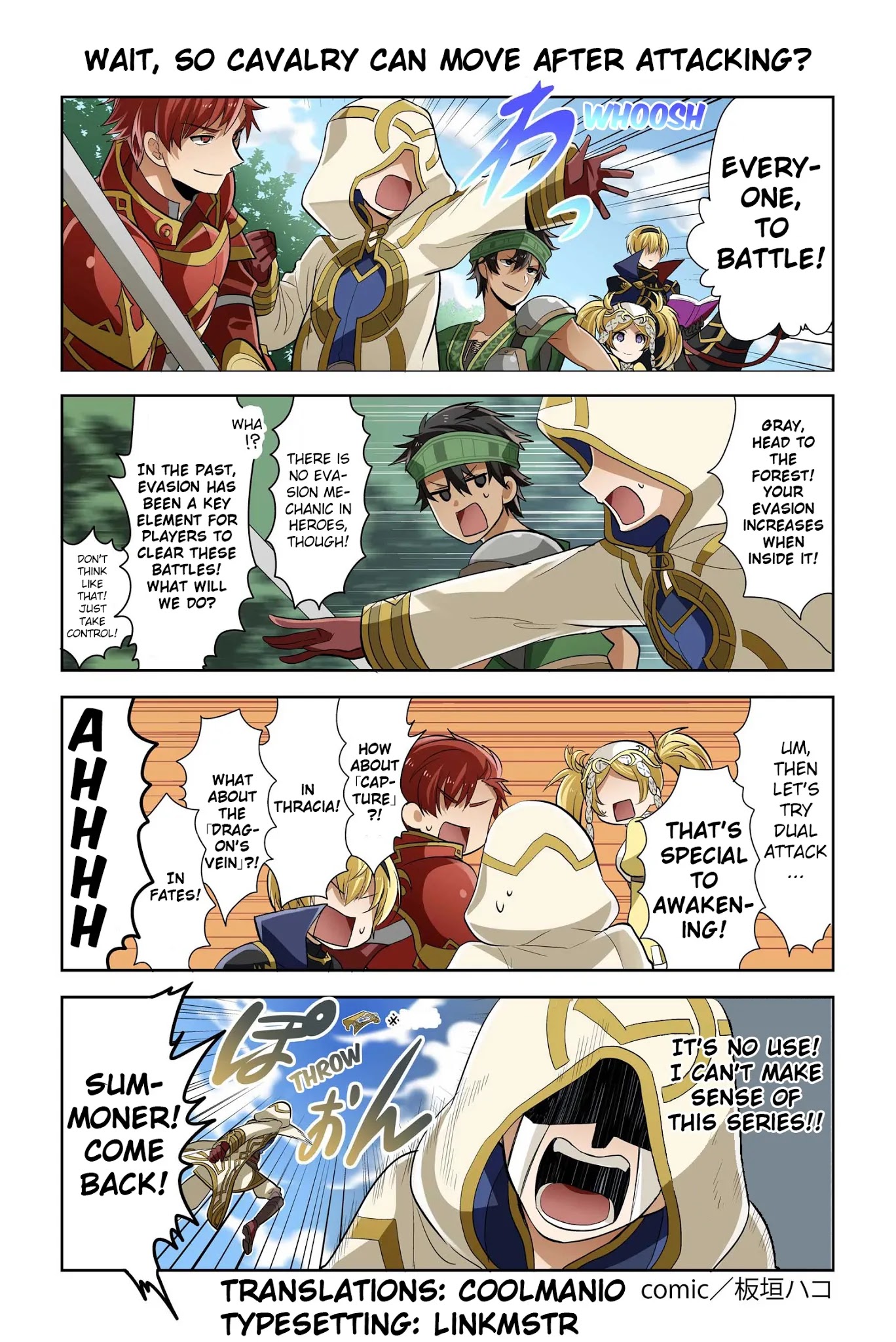 Fire Emblem Heroes Daily Lives of the Heroes Chapter 19 page 1 - Chapter 19: Wait, So Cavalry Can Move After Attacking?