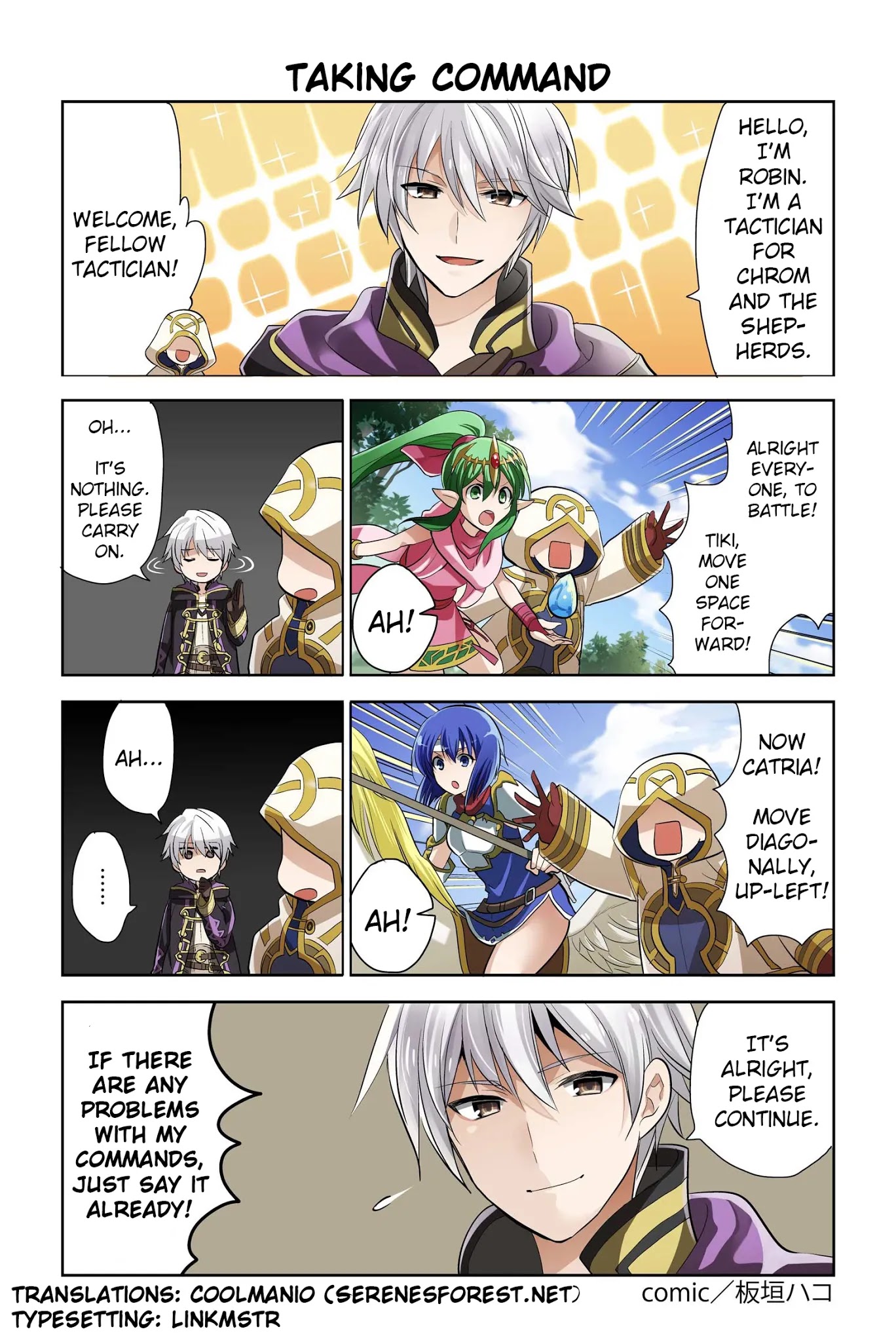 Fire Emblem Heroes Daily Lives of the Heroes Chapter 26 page 1 - Chapter 26: Taking Command